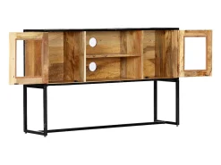 Garden Furniture - Mueble para TV de madera maciza reciclada 120x30x75 cm