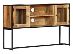 Garden Furniture - Mueble para TV de madera maciza reciclada 120x30x75 cm