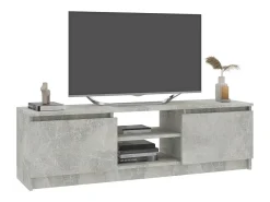 Gene Scott Mueble para TV de aglomerado gris hormigón 120x30x35,5 cm