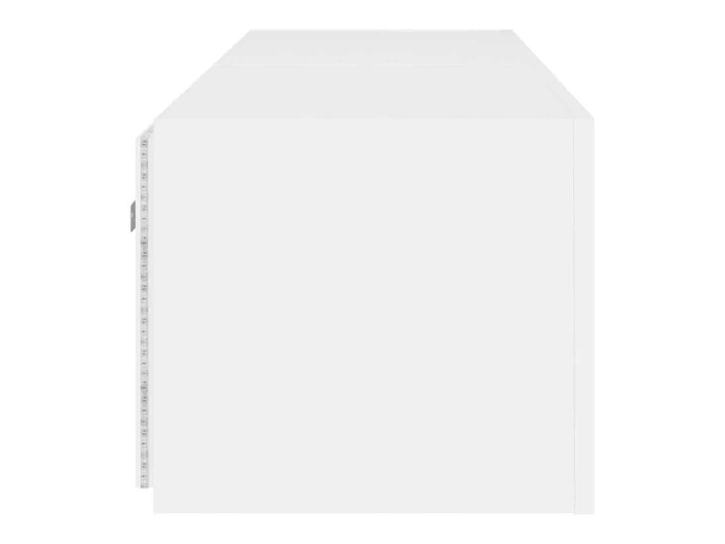 Gerben Muebles de TV de pared con luces LED 2 uds blanco 80x35x31 cm