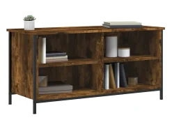Giuliano Mueble para TV madera contrachapada roble ahumado 100x40x50 cm