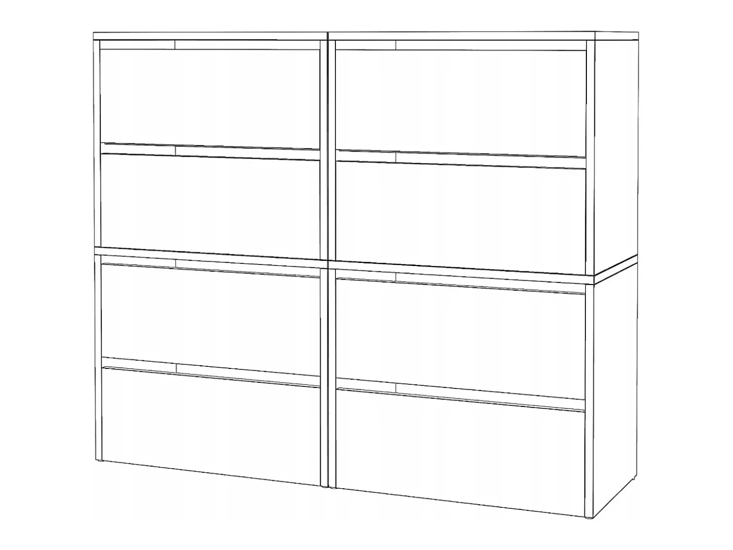 Gran mueble zapatero 120x36x100 cm blanco mate para 20 pares – Estantería de almacenamiento alto para la entrada