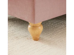 Gran Sofá 2 Plazas Chenille - Con Funda Extraíble y 2 Cojines - 194x83.5x93cm - Rosa