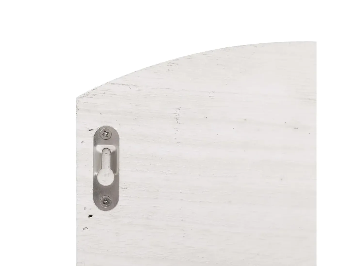 Gryfel Perchero de pared de madera blanco 50x10x34 cm