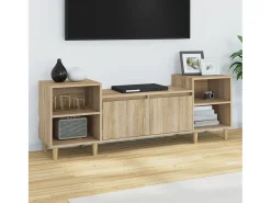 Grylis Mueble para TV madera contrachapada roble Sonoma 160x35x55 cm