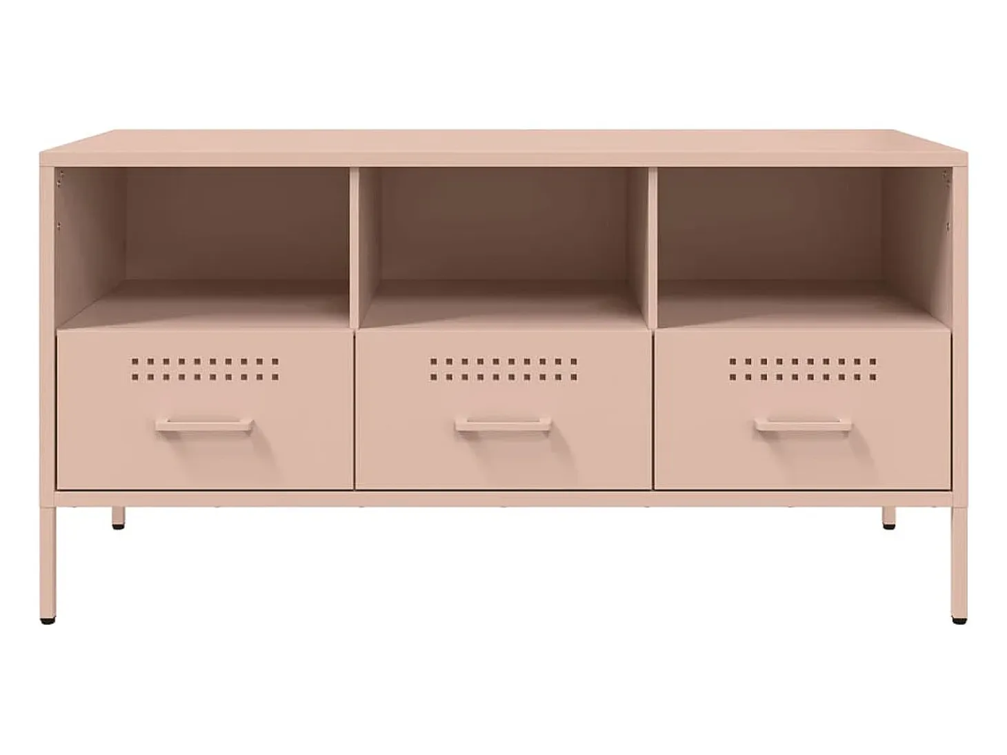 Gryln Mueble para TV acero rosa 100,5x39x50,5 cm
