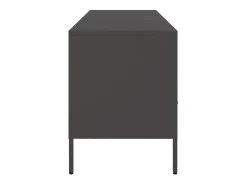 Gryln Mueble para TV acero negro 100,5x39x50,5 cm