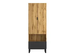 Guardarropa de entrada con 2 puertas, 1 nicho y 1 cajón - Aglomerado - Natural