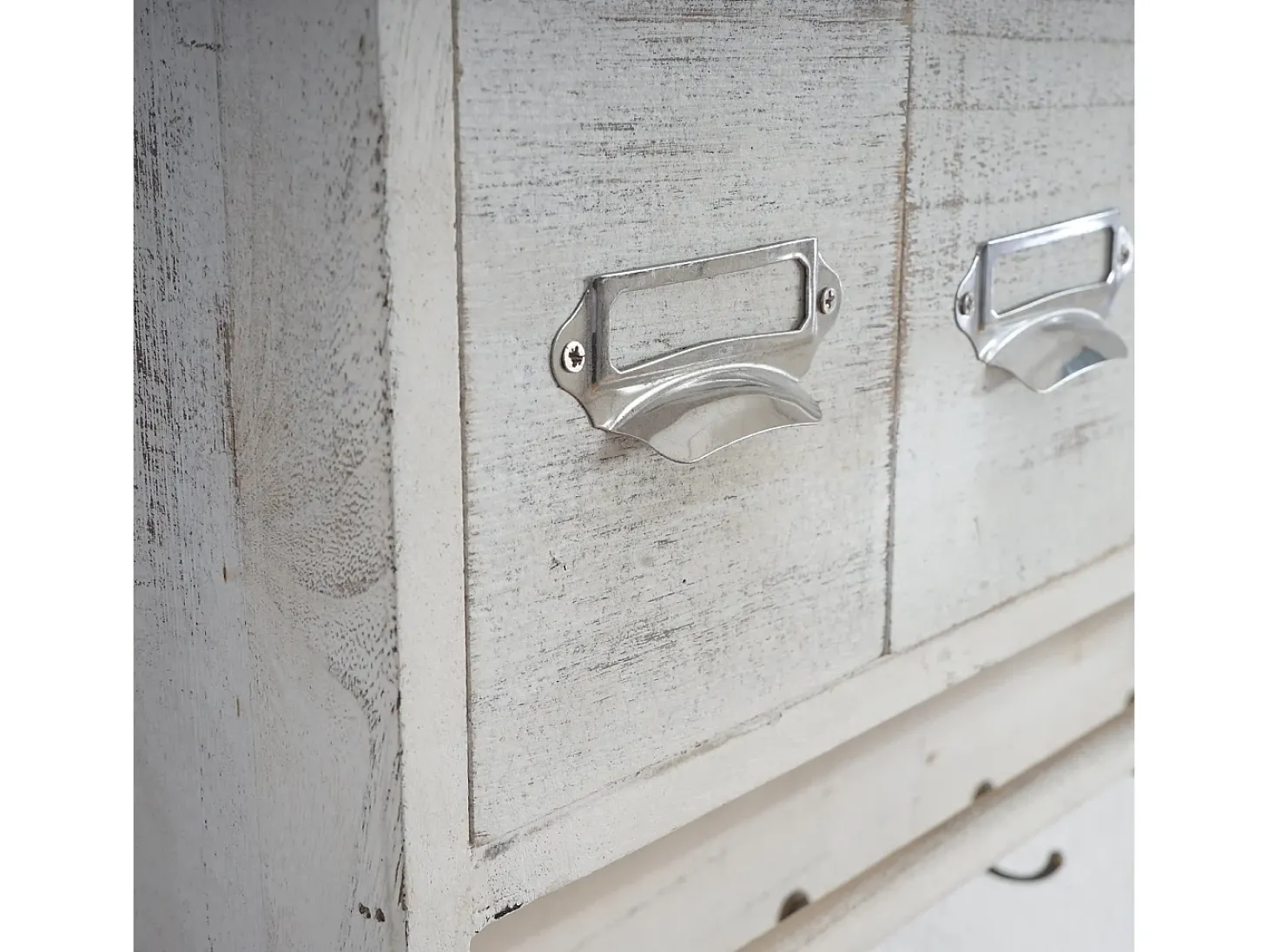 Guardarropa MCW-C49, aspecto shabby, blanco