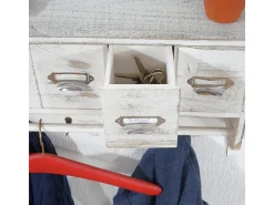 Guardarropa MCW-C49, aspecto shabby, blanco