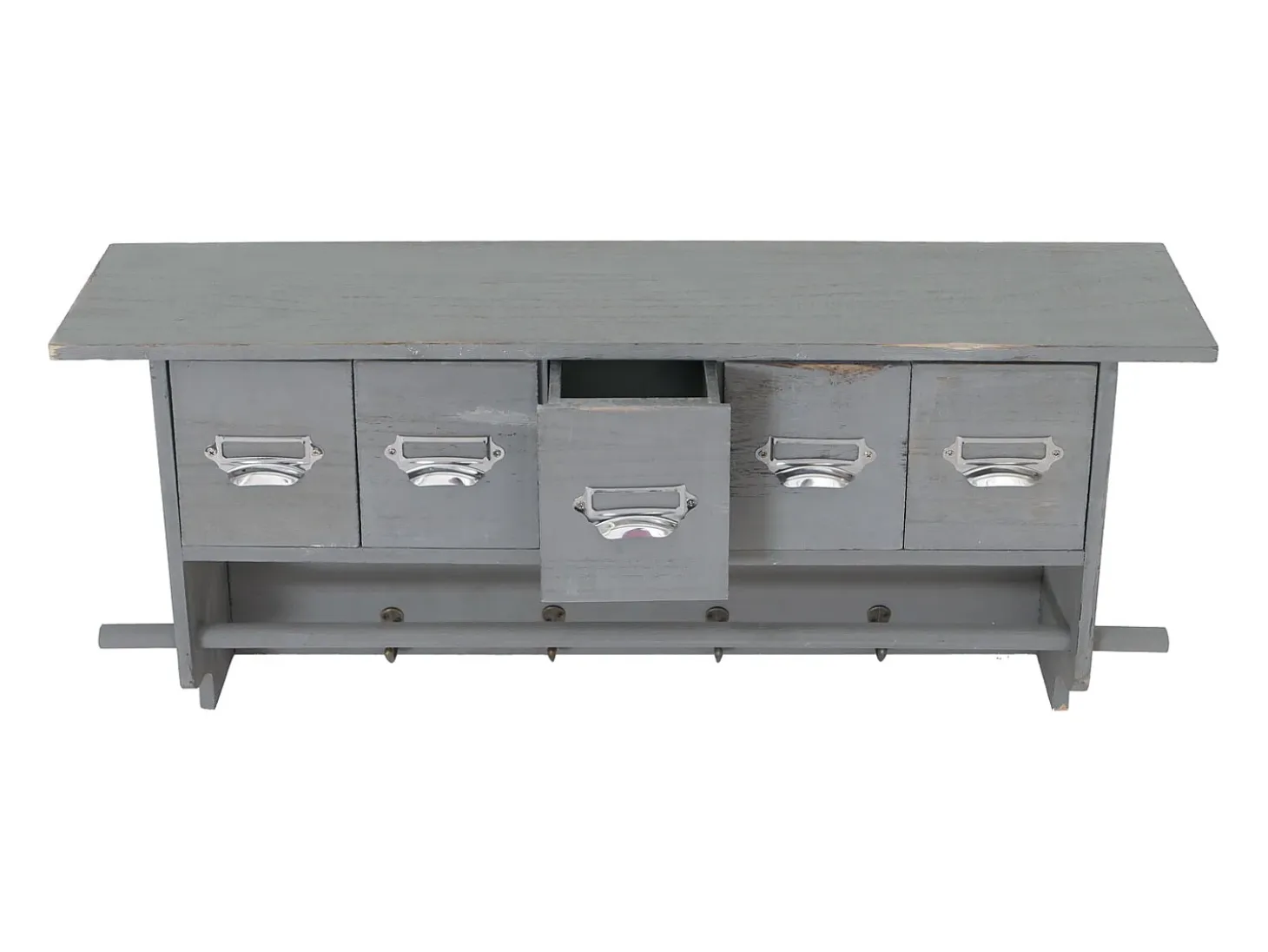 Guardarropa MCW-C49, aspecto shabby, gris