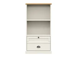 Gudvord Librería VIGO madera maciza de pino blanco 60x35x114,5 cm