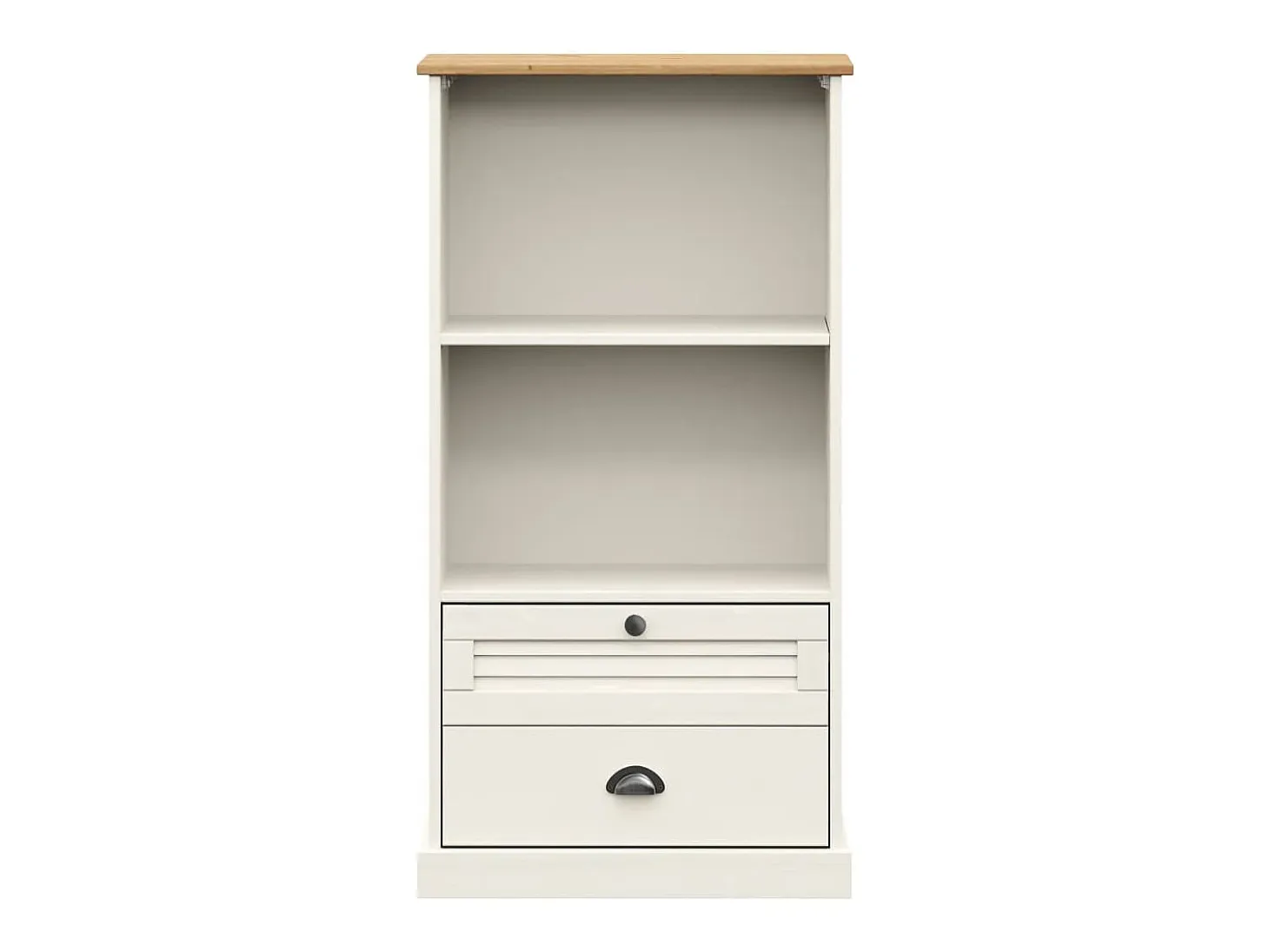 Gudvord Librería VIGO madera maciza de pino blanco 60x35x114,5 cm