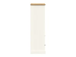 Gudvord Librería VIGO madera maciza de pino blanco 60x35x114,5 cm