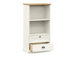 Gudvord Librería VIGO madera maciza de pino blanco 60x35x114,5 cm