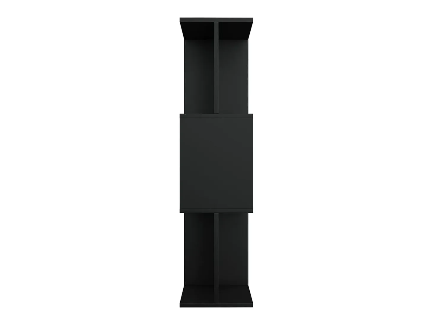 Gyran Estantería/divisor madera contrachapada negro 80x24x96 cm