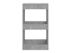 Hafida Estantería/divisor de espacios gris hormigón 40x30x72 cm
