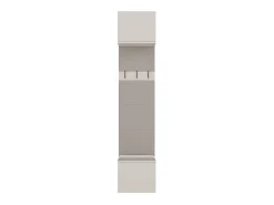 HAGA - Perchero con 3 ganchos - Guardarropa de entrada con asiento 238 x 50 x 35 cm - Beige cachemira