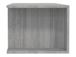 Henryetta Mueble de TV con luces LED gris Sonoma 135x39x30 cm