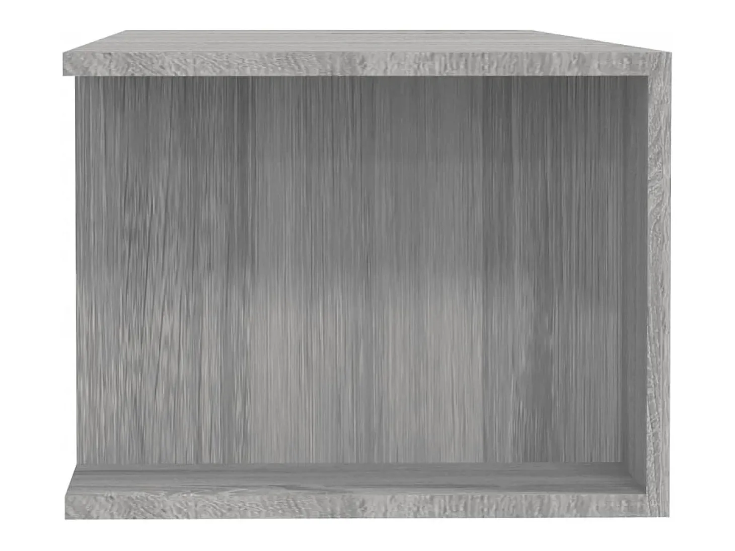 Henryetta Mueble de TV con luces LED gris Sonoma 135x39x30 cm