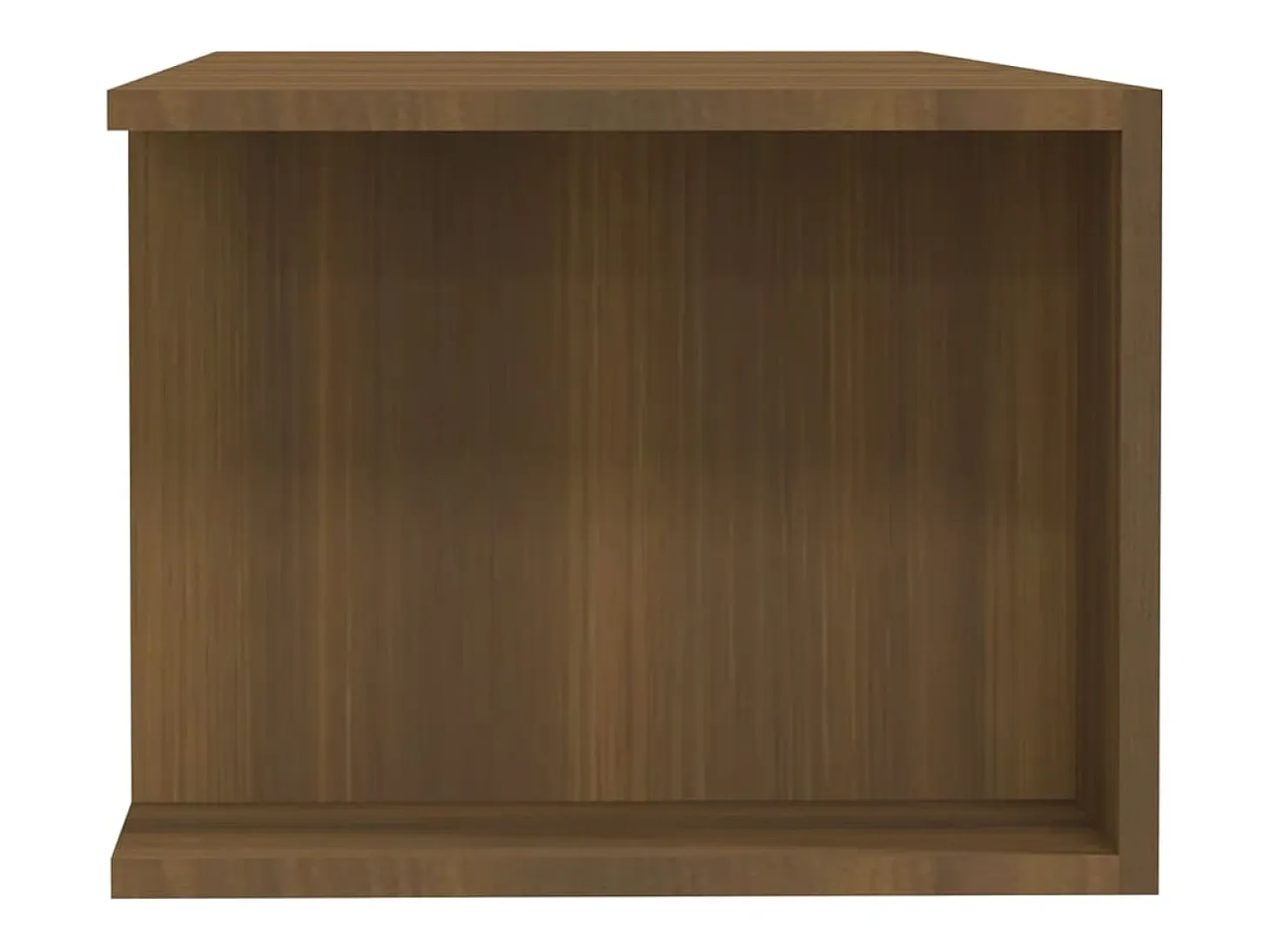 Henryetta Mueble de TV con luces LED marrón roble 135x39x30 cm