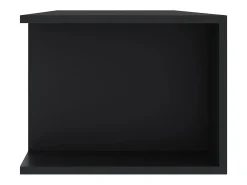 Henryetta Mueble de TV con luces LED negro 135x39x30 cm