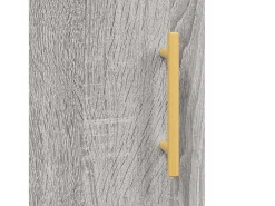 Hermanni Mueble para TV madera de ingeniería gris Sonoma 150x30x50 cm