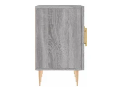 Hermanni Mueble para TV madera de ingeniería gris Sonoma 150x30x50 cm