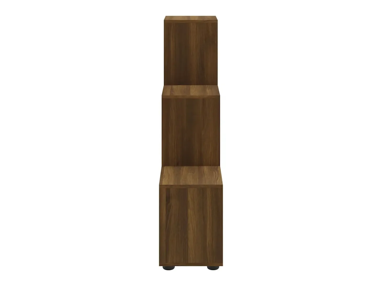 Hilde Estantería forma de escalera madera contrachapada roble marrón