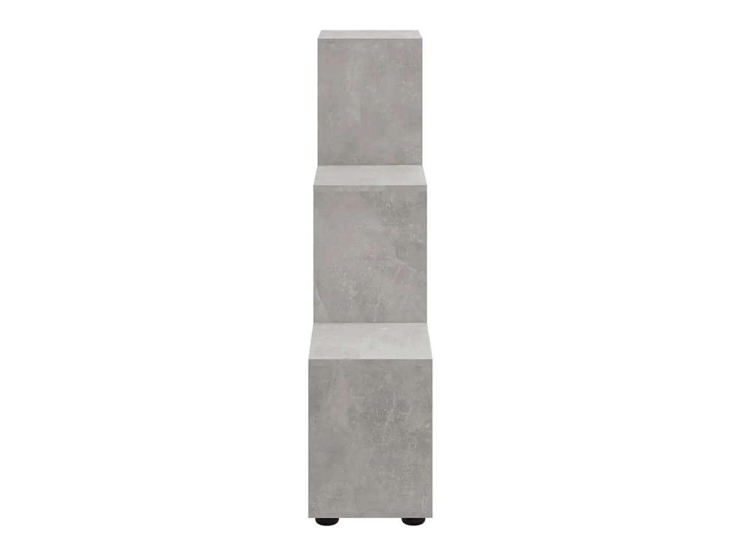 Hilde Estantería forma de escalera madera contrachapada gris hormigón