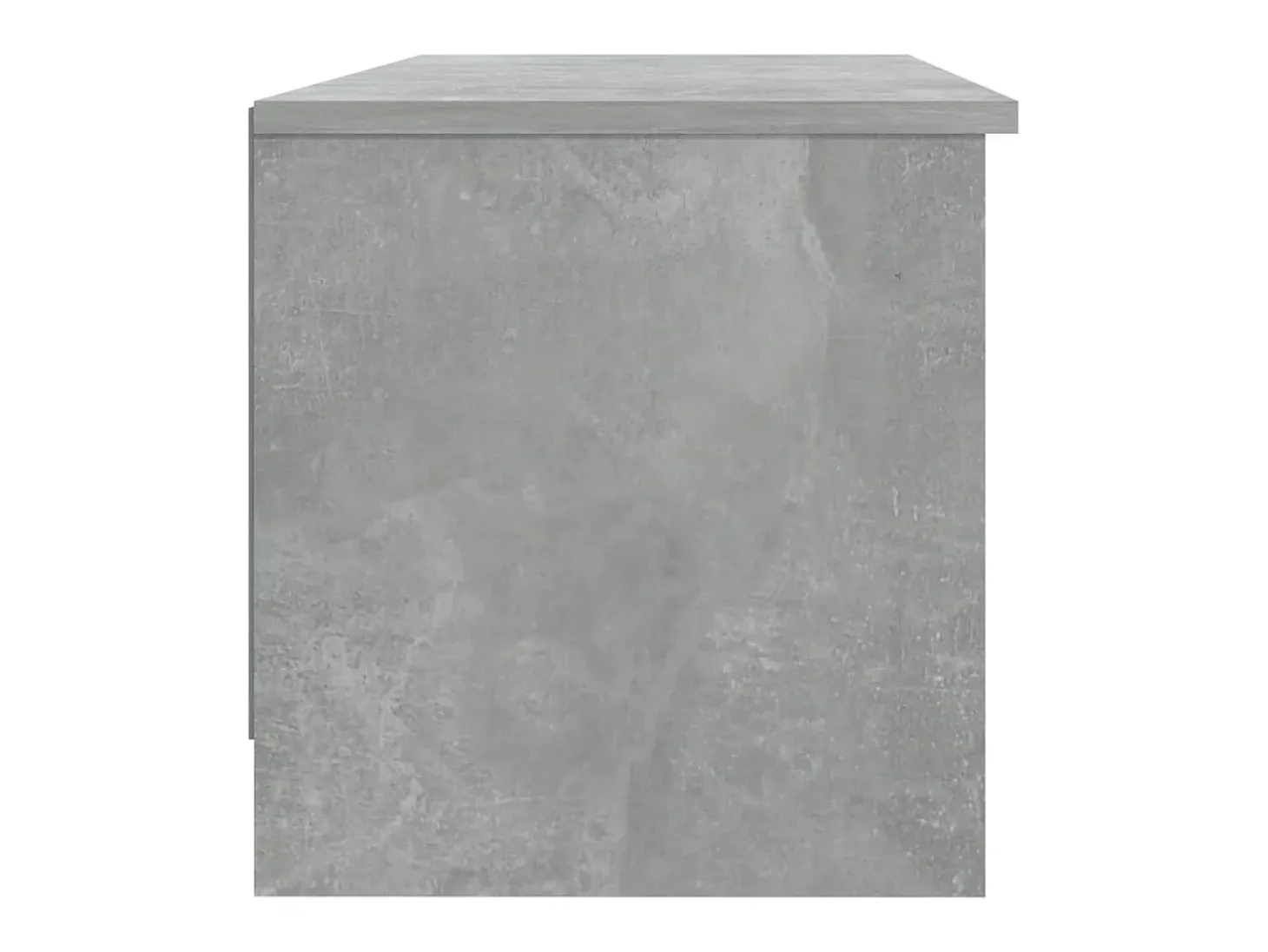 Hilrik Mueble de TV madera contrachapada gris hormigón 102x35,5x36,5cm