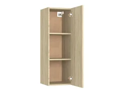 Hoeselt Mueble de TV madera contrachapada color roble 30,5x30x90 cm