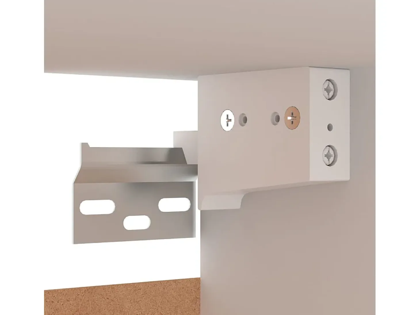 Hoeselt Mueble para TV de madera contrachapada blanco 30,5x30x60 cm