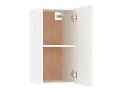 Hoeselt Mueble para TV de madera contrachapada blanco 30,5x30x60 cm