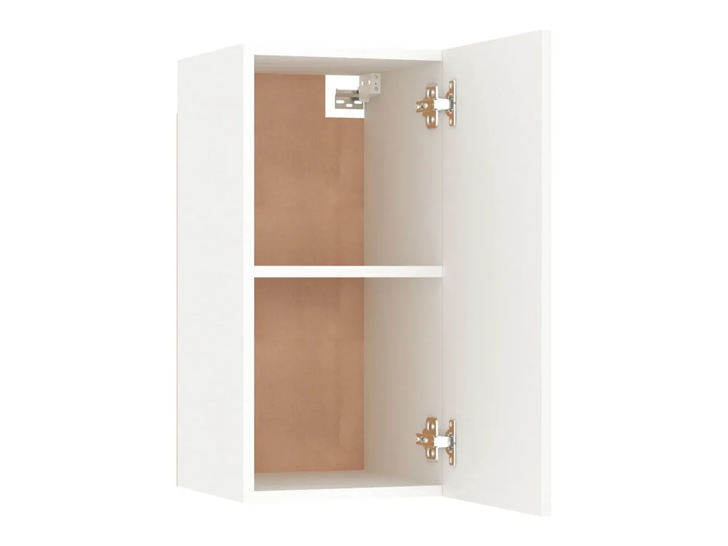 Hoeselt Mueble para TV de madera contrachapada blanco 30,5x30x60 cm