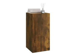 Hoeselt Mueble para TV madera contrachapada roble ahumado 30,5x30x60 cm