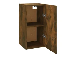 Hoeselt Mueble para TV madera contrachapada roble ahumado 30,5x30x60 cm