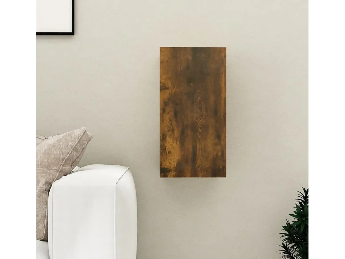 Hoeselt Mueble para TV madera contrachapada roble ahumado 30,5x30x60 cm