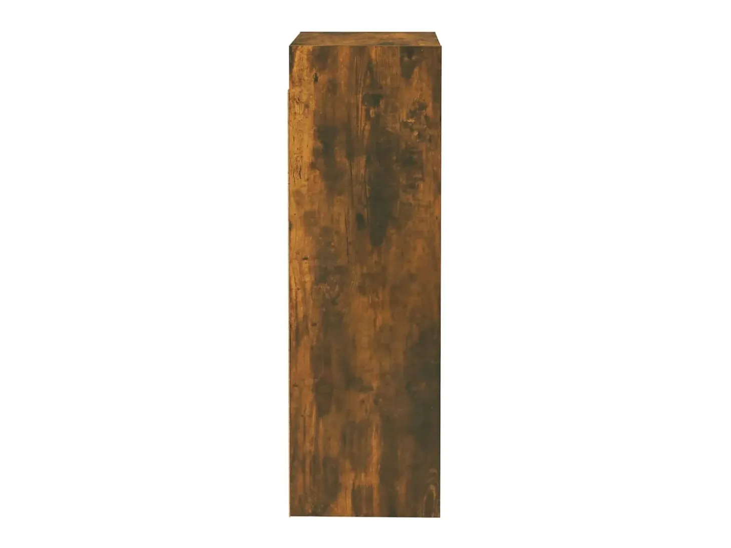Hoeselt Mueble para TV madera de ingeniería roble ahumado 30,5x30x90 cm