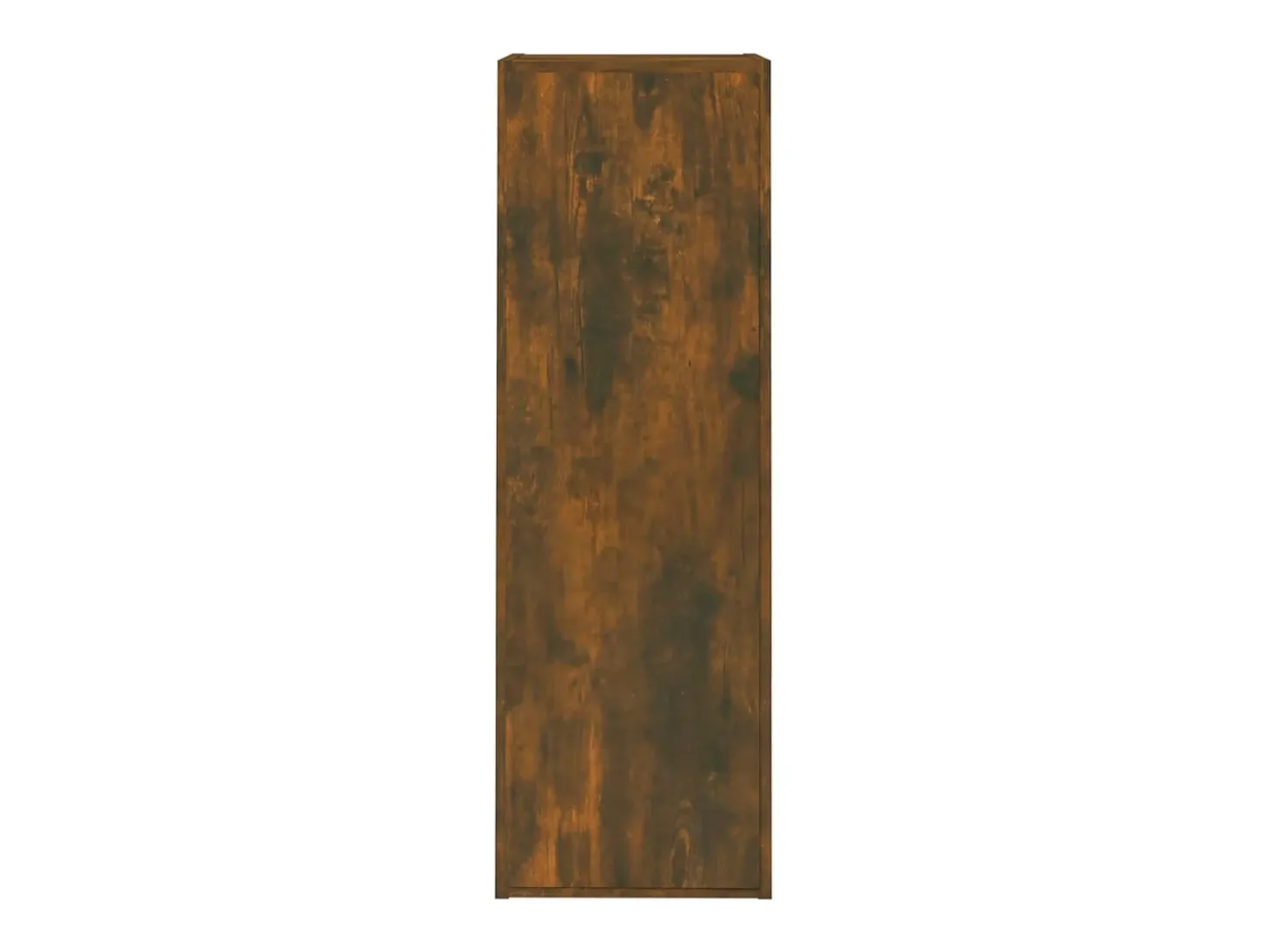 Hoeselt Mueble para TV madera de ingeniería roble ahumado 30,5x30x90 cm