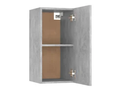 Hoeselt Mueble para TV madera contrachapada gris hormigón 30,5x30x60 cm