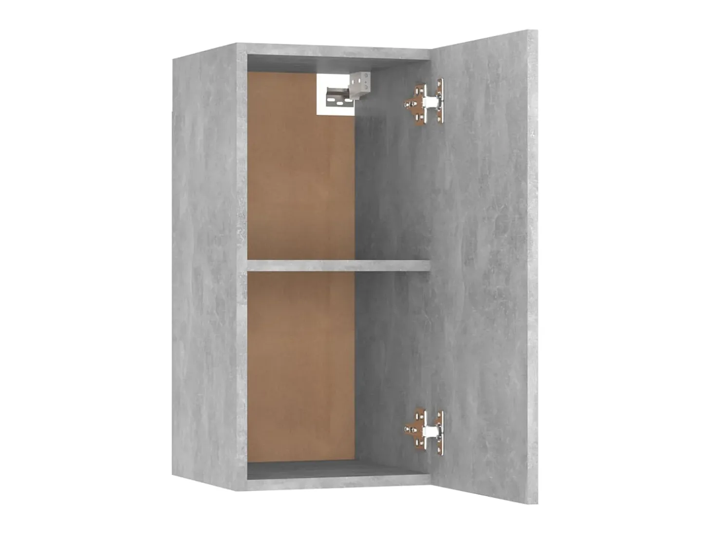 Hoeselt Mueble para TV madera contrachapada gris hormigón 30,5x30x60 cm