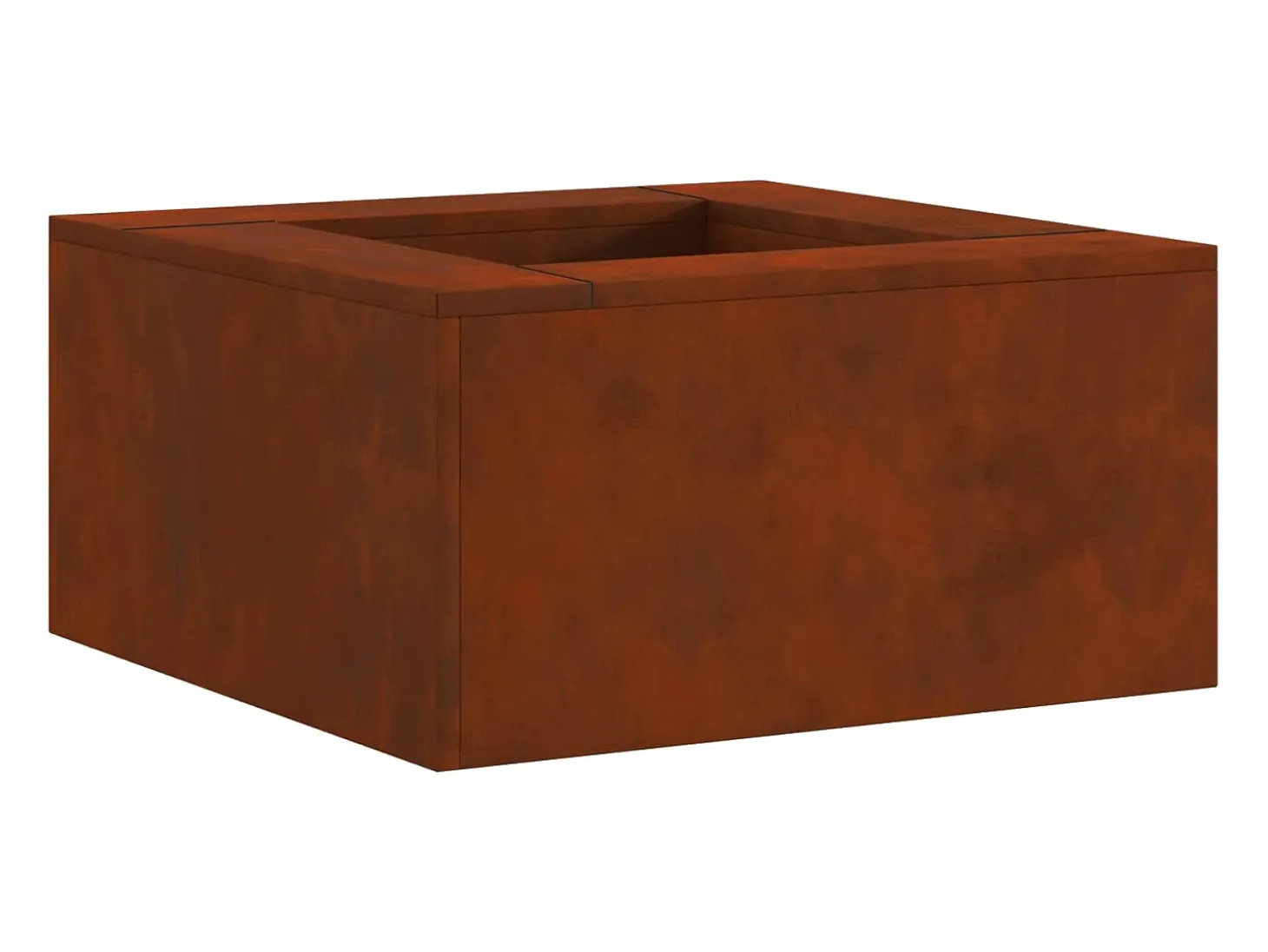 Hoguera Marrón 80 x 80 x 40 cm Acero autopatinable