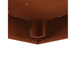 Hoguera Marrón 80 x 80 x 40 cm Acero autopatinable