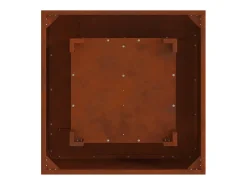 Hoguera Marrón 80 x 80 x 40 cm Acero autopatinable