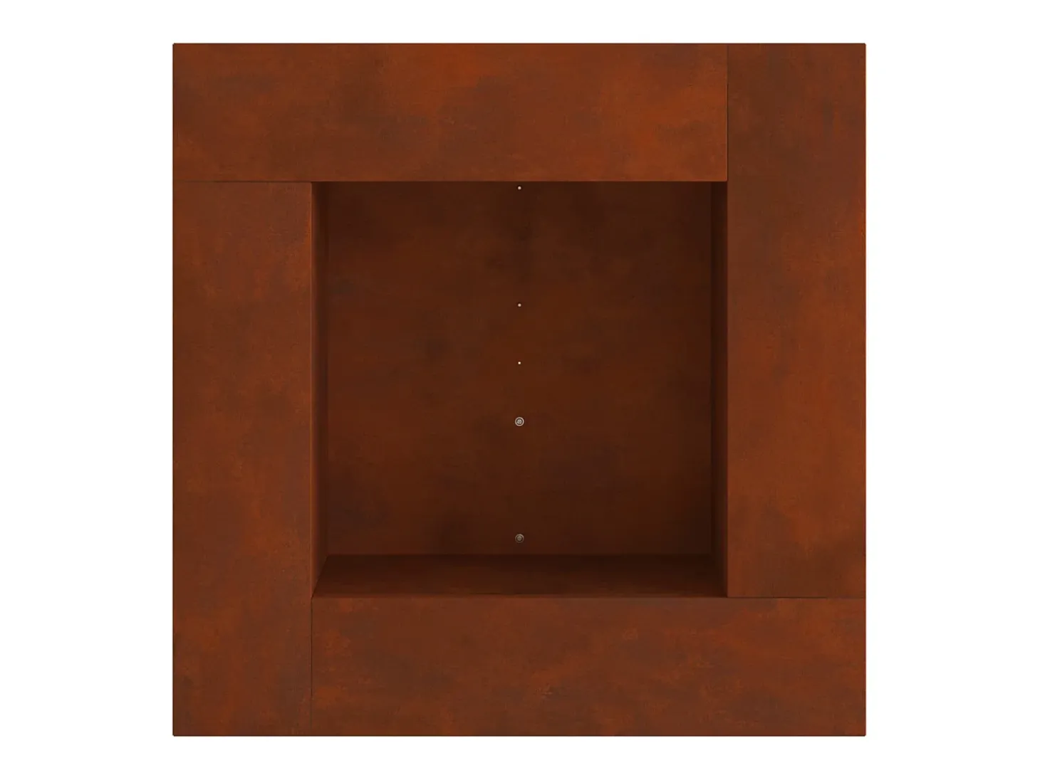 Hoguera Marrón 80 x 80 x 40 cm Acero autopatinable