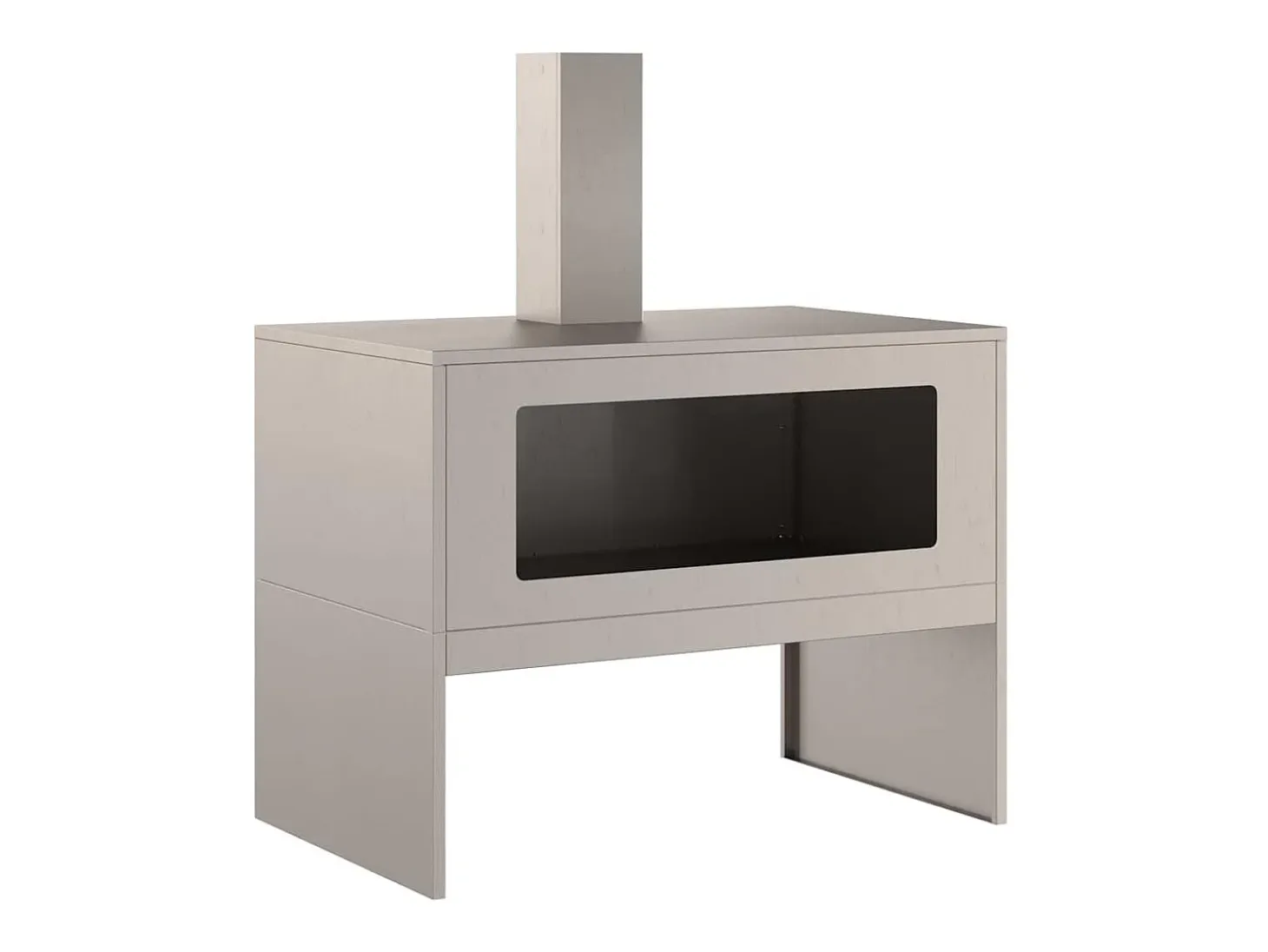 Hoguera Marrón 80 x 50 x 96 cm Acero autopatinable