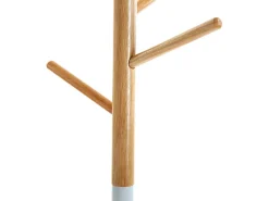 Holstebro Perchero de Pie de Estilo Minimalista, Blanco, 180x28x28cm