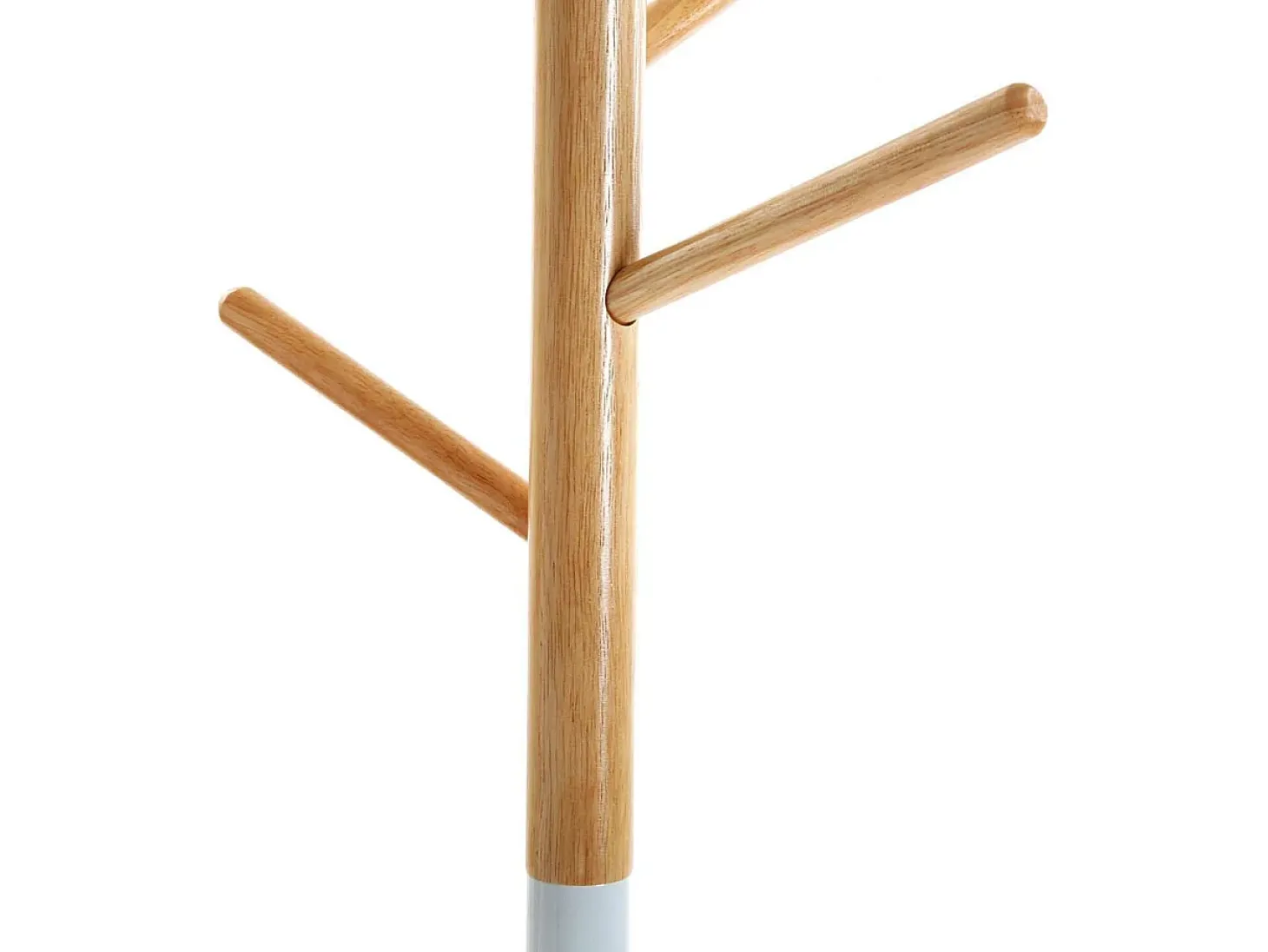 Holstebro Perchero de Pie de Estilo Minimalista, Blanco, 180x28x28cm
