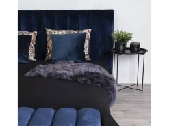 House Nordic Mesa auxiliar redonda Anne negra 47 cm